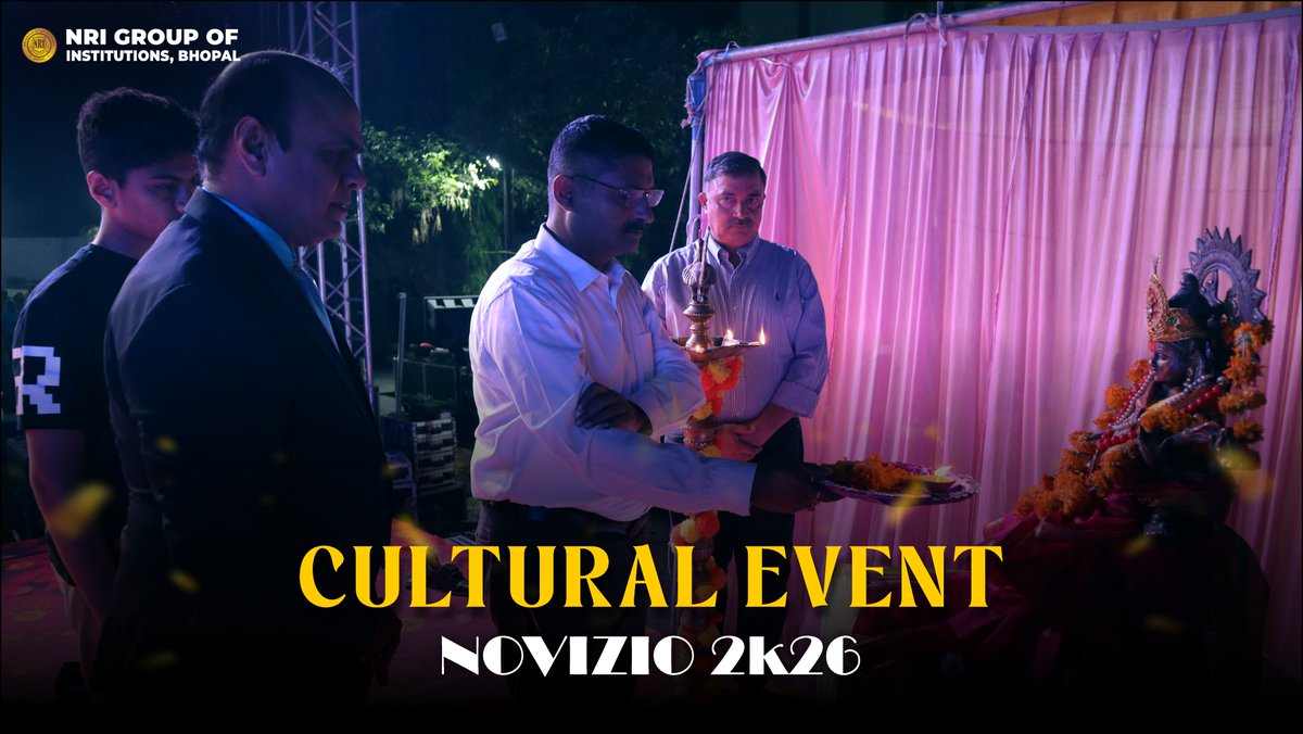 NRIGroupIndia's tweet image. Cultural Event - Novizio 2026

#Novizio #Fest #Bhopal #NRIGroupIndia