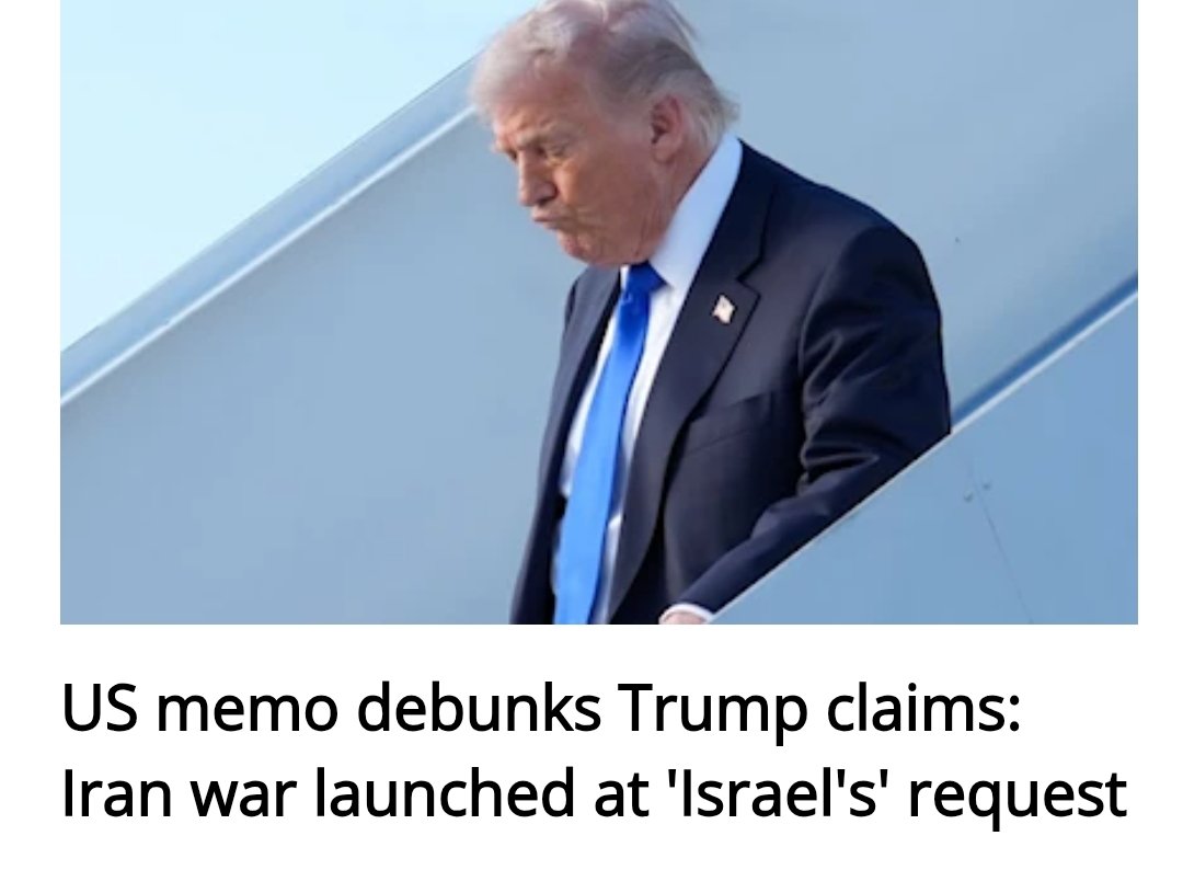A US State Department memo admits "Operation Epic Fury" was launched at Israel’s request, contradicting Trump’s earlier denial of influence over the attacks on Iran and claims of acting alone. 
english.almayadeen.net/news/politics/…