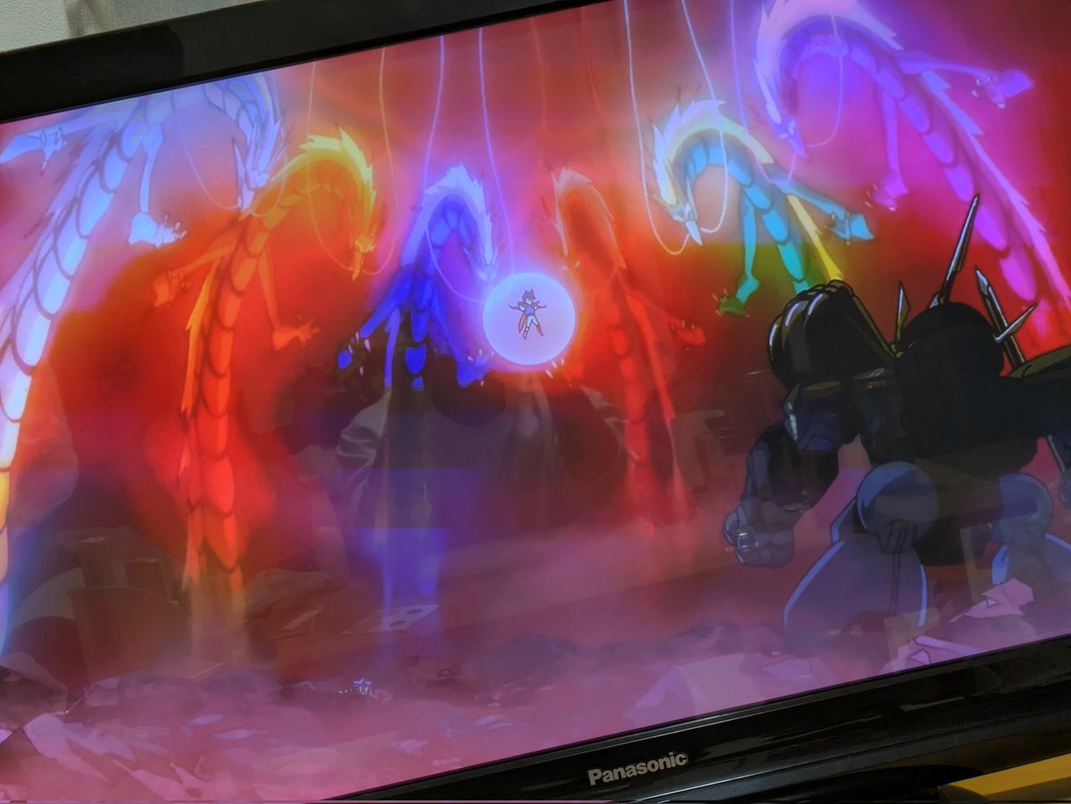 七魂を久しぶりに見てた。最終決戦がクソカッコいい。神部七龍神を擦って新しい物語にしたの凄く熱かったよね✨️