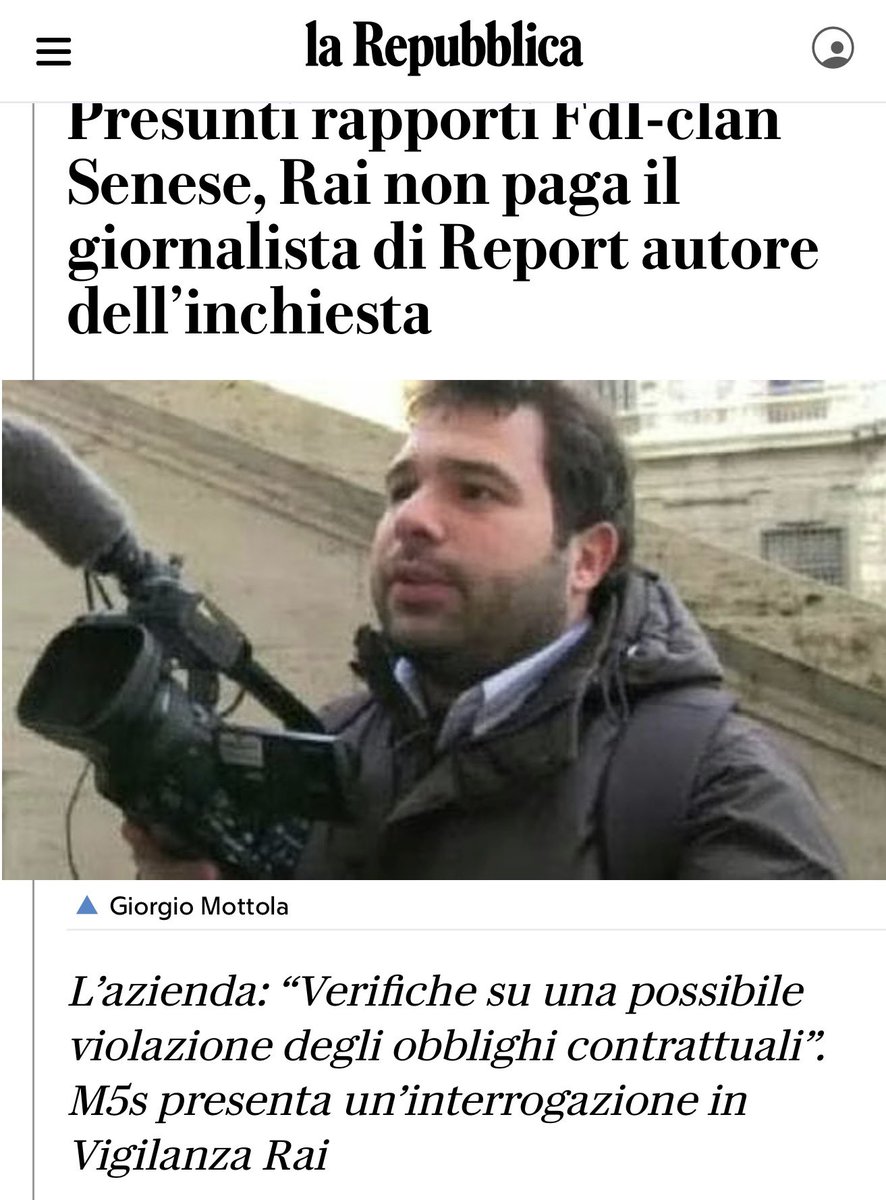 La Rai è un servizio pubblico che deve essere libero e non deve essere al servizio del regime.
