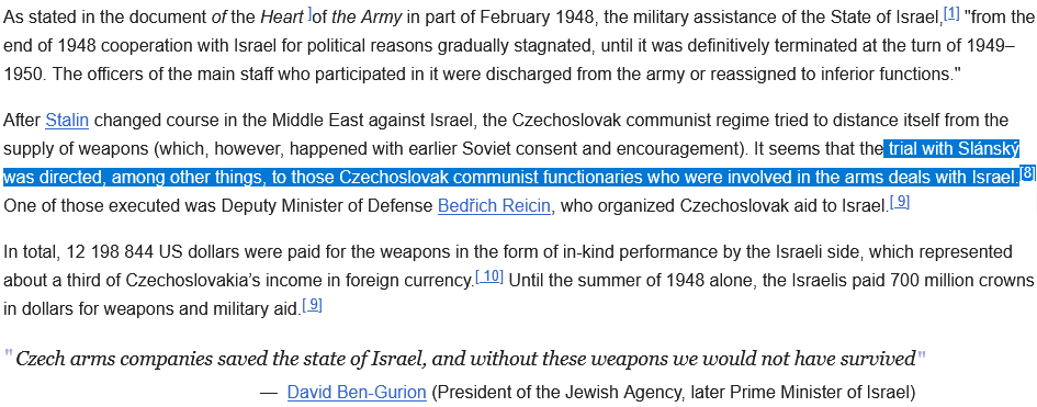 inga_cont's tweet photo. @dr_balbin @visegrad24 1948/01/14 contract signed (Masaryk signed, Toman procured, Reicin &amp; Clementis supported)
1948/02/28 Czechoslovak coup d'état (USSR satelite from now on)
1948/04/27 Toman arrested
1951/01/21 Clementis arrested
1951/02/08 Reicin arrested
1951/02/?? all weapons transfers ceased https://t.co/RiECYwhAYt