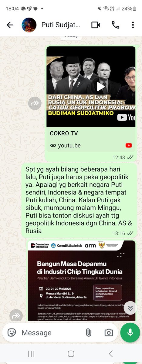 Budiman Sudjatmiko (IG: kelasinspirasibudiman) tweet media