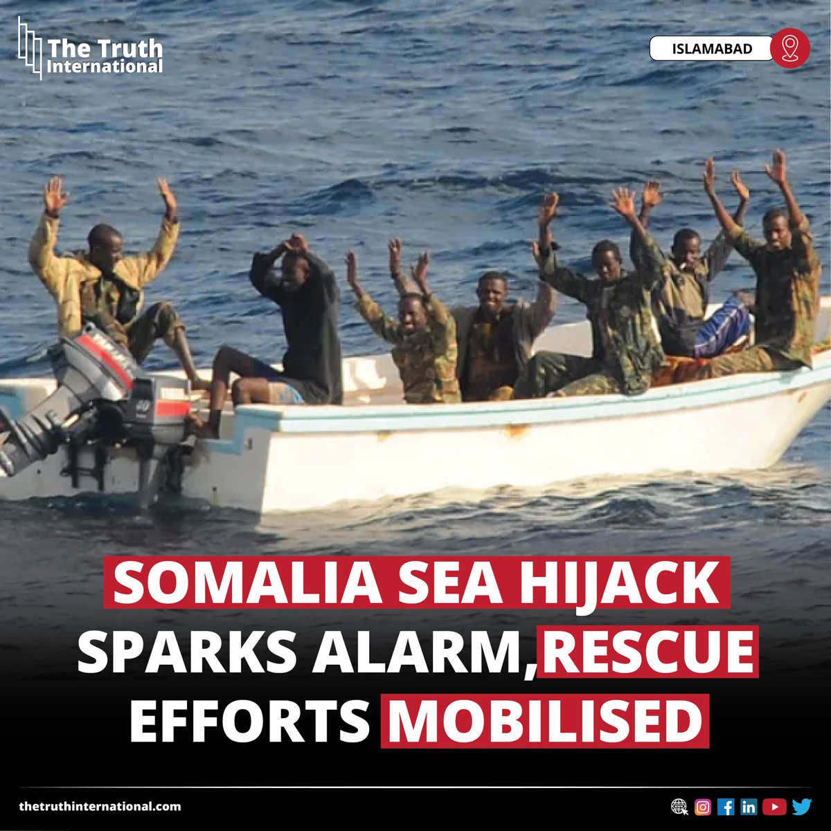 ttimagazine's tweet image. Somalia Sea Hijack Sparks Alarm,Rescue Efforts Mobilised

READ MORE: thetruthinternational.com/somalia-sea-hi…

#SomaliaSea #Hijack #Sparks #Alarm #Rescue #Efforts #Mobilised #TTI