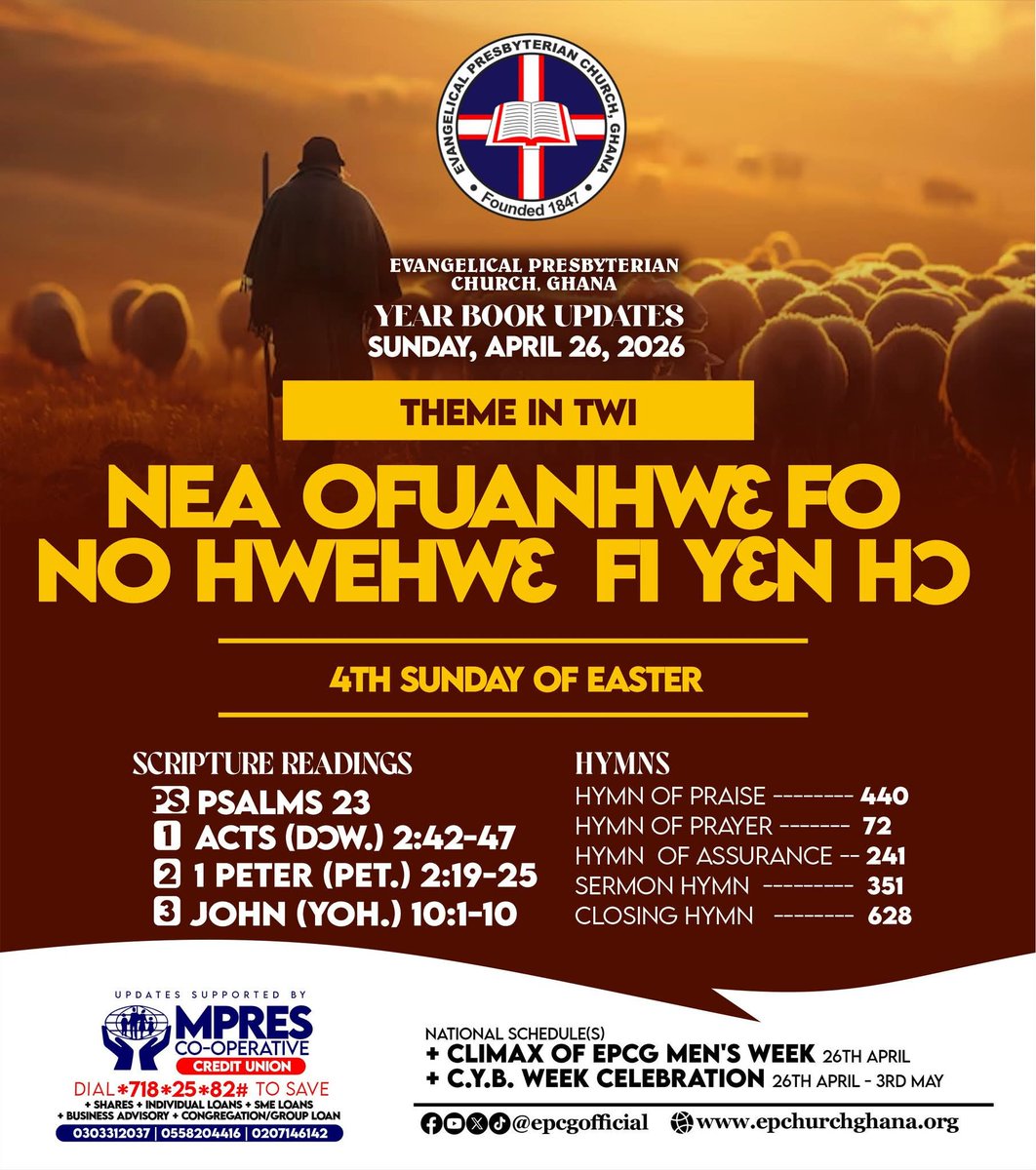 Evangelical Presbyterian Church, Ghana tweet media