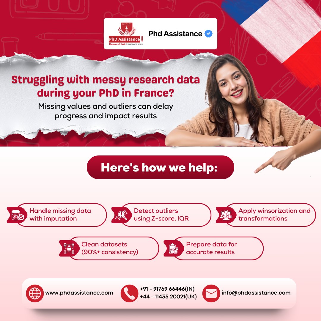 phdassistance's tweet image. Messy PhD Data Slowing You Down in France

In France, where 280K+ PhD researchers work within strict academic frameworks, even 10% missing data can derail results.

Contact for help:
 phdassistance.com/contact-us/

#PhDFrance #DataAnalysis #AcademicResearch #PhDHelp #ResearchData