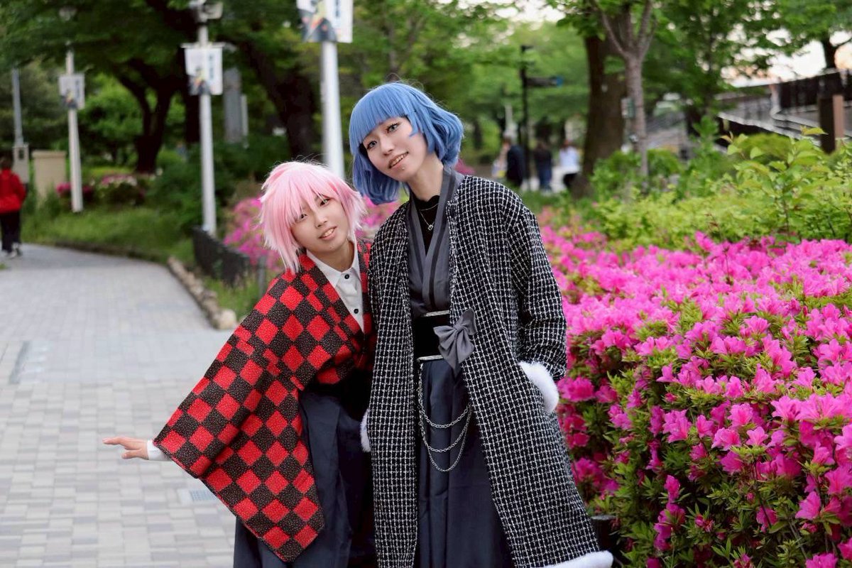 ⚠️コスプレ/えぶホス

コーミオで浅草デートしてきた！🩵
夢叶ったー✨

🩷:鮎
🩵:瀬戸
photo:優テツ