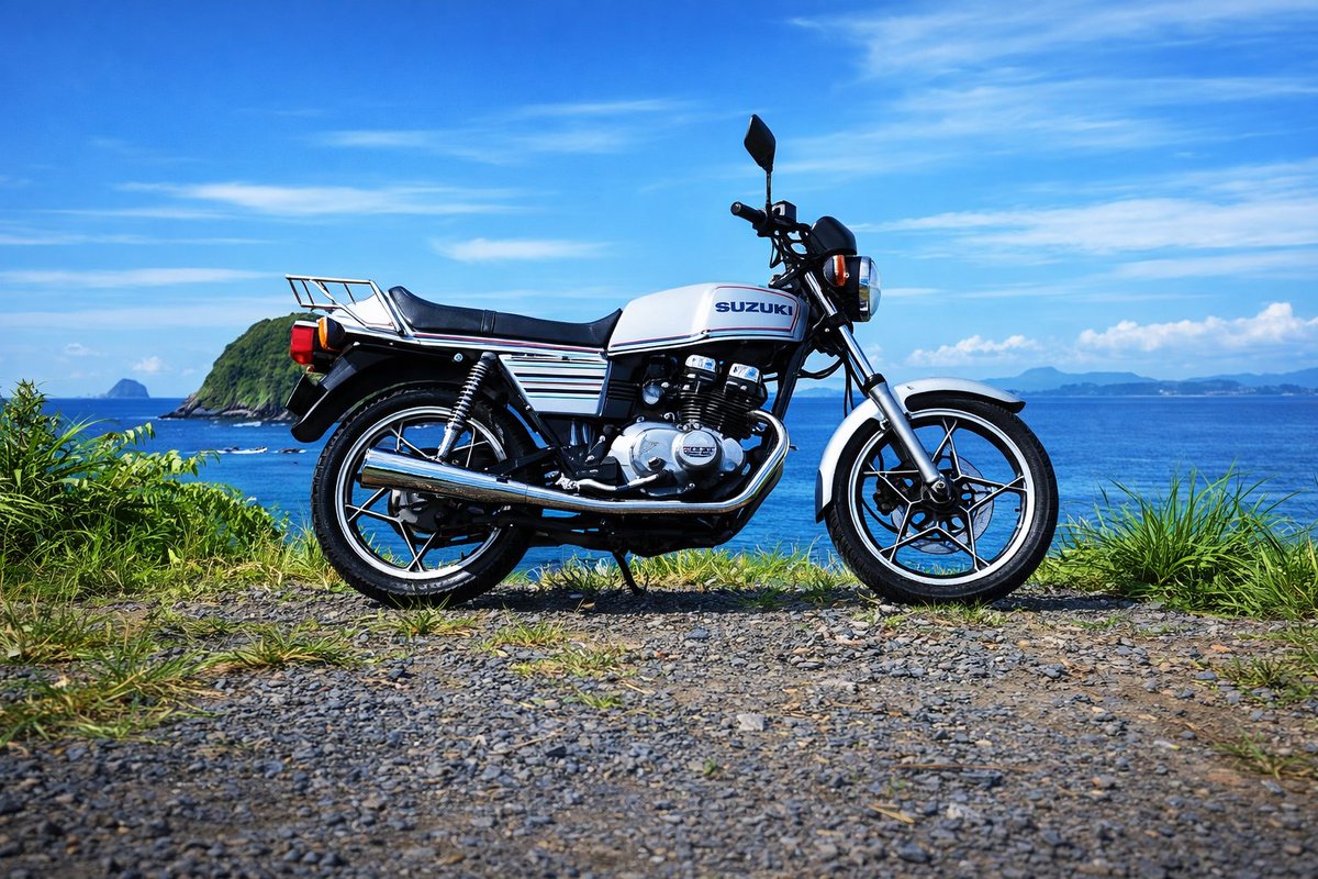 かつてこんなバイクに乗っていたという写真 再掲かな。1986夏、当時