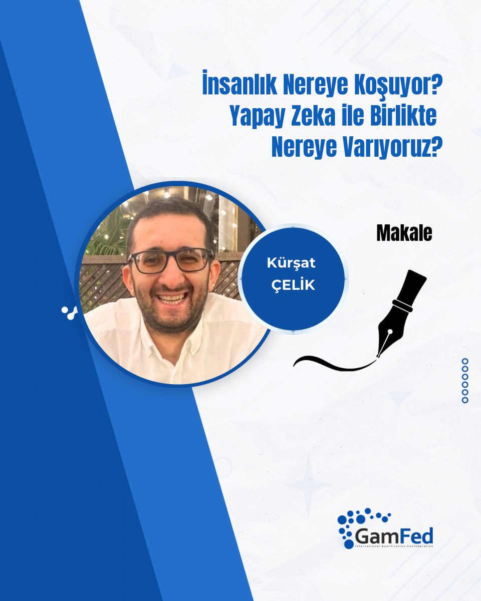 GamfedTurkiye's tweet image. GamFed Türkiye Kaptanı  Kürşat Çelik’in “İnsan mı Yapay Zeka mı? Yoksa Sadece Daha Hızlı mı Koşuyoruz?” başlıklı yazısı oyunlastirma.co’da! 🚀

Bu düşündürücü makalenin tamamı: 👇
 🔗 oyunlastirma.co/makale/gamfed-…

#gamification #oyunlaştırma