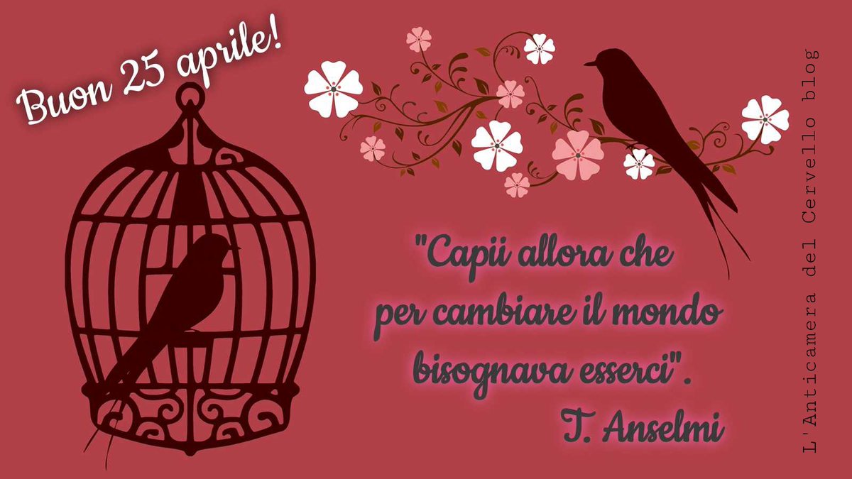 Buona Festa della Liberazione con questa mia cartolina e grazie! 🇮🇹