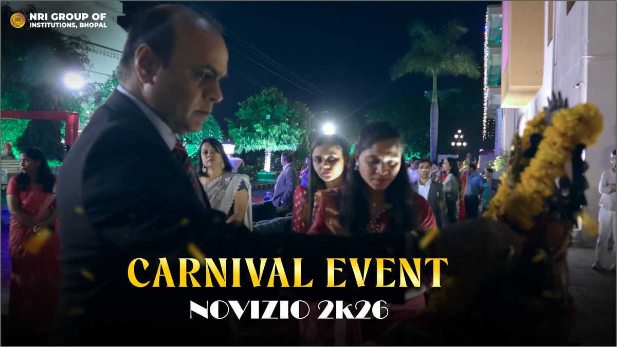 NRIGroupIndia's tweet image. Carnival Event - Novizio 2026

#Novizio #Fest #Bhopal #NRIGroupIndia