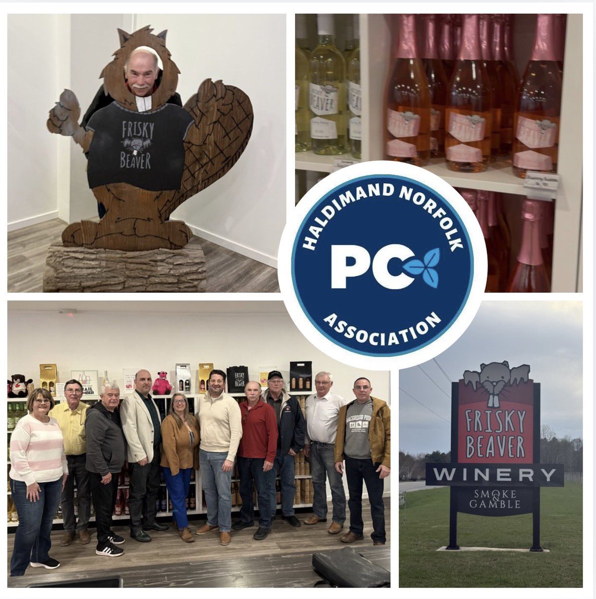 HNPCAssoc's tweet photo. Grateful to hold our recent HNPC board meeting at Frisky Beaver Winery this week. Beautiful location, amazing wine tasting, and a great local business in Haldimand–Norfolk. 🍷

#HNPC #HaldimandNorfolk #SupportLocal https://t.co/U29FPs4OUX