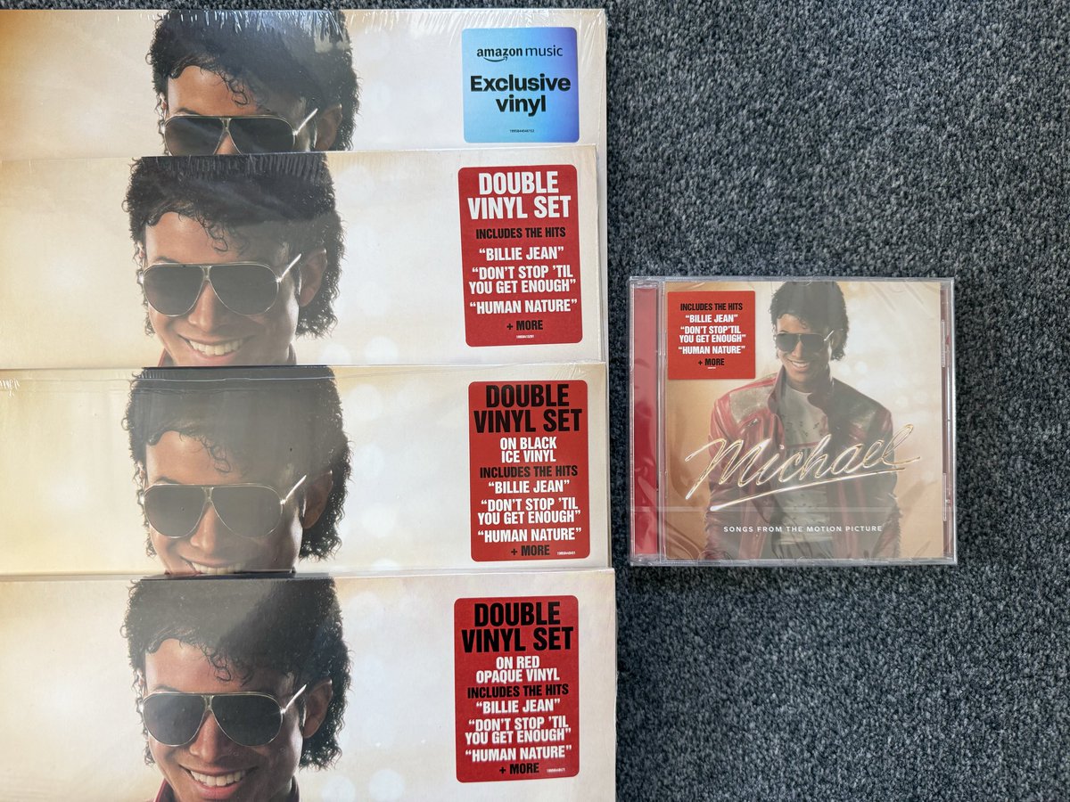 spsmith136's tweet image. @michaeljackson @michaelmovie #Soundtrack vinyl #black #clear #red #iceblack &amp;amp; CD 😊🎶