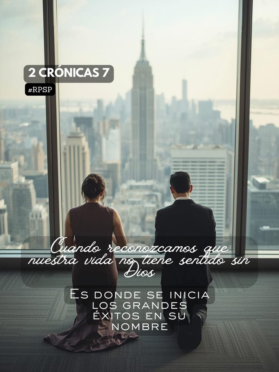 YudyVilladeRome's tweet image. #rpsp | 2Crónicas 7
“Si se humilla mi pueblo sobre el cual es invocado mi nombre, si oran y buscan mi rostro y se vuelven de sus malos caminos, entonces yo oiré desde los cielos, perdonaré sus pecados y sanaré su tierra.”

Dios quiere bendecirte, obedece su voz!!! 

#PrimeroDios