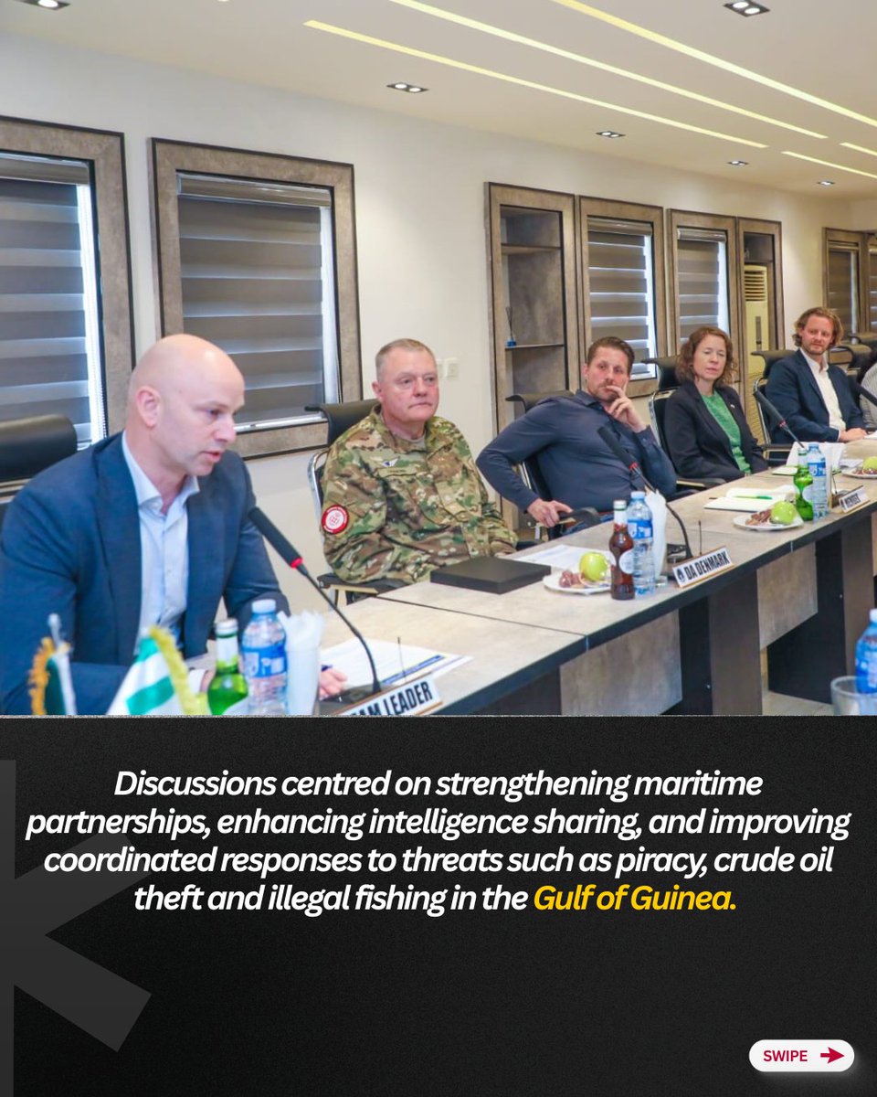 NigerianNavy's tweet image. DANISH MOD SEEKS COLLABORATION WITH NIGERIAN NAVY OVER SECURITY OF THE GULF OF GUINEA

#NigerianNavy
#OnwardTogether
#GoG