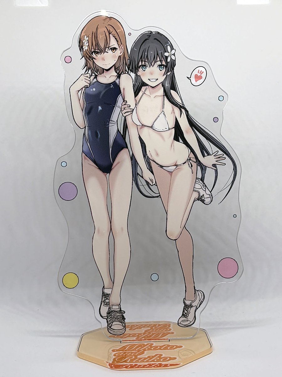 COMIC1☆28アクリルスタンドサンプルが届きました。 

御坂美琴×佐天涙子(110×170mm) 
¥2,000  
食蜂操祈(90×140mm)  
佐天涙子(90×140mm)  
¥1,500  

想像以上の素晴らしい仕上がりとなっておりますので当日、ぜひ実物をご覧い頂けるだけでも嬉しいです。
よろしくお願い致します。 