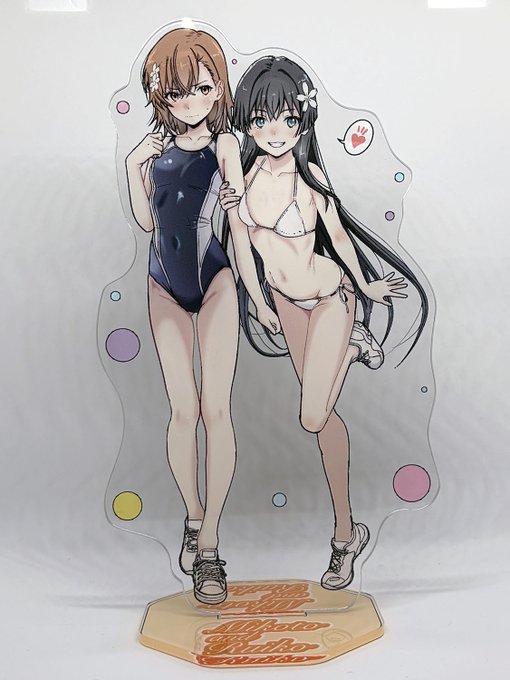 COMIC1☆28アクリルスタンドサンプルが届きました。 御坂美琴×佐天涙子(110×170mm) ¥2,000 食蜂操祈(90×140mm) 佐天涙子(90×140mm) ¥1,500 想像以上の素晴らしい仕上がりとなっておりますので当日、ぜひ実物をご覧い頂けるだけでも嬉しいです。 よろしくお願い致します。