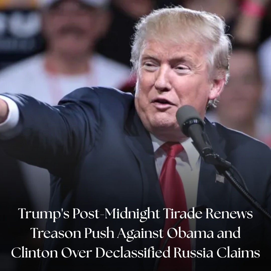 IBTimesUK's tweet image. In a series of late-night posts, Trump reignites accusations against Obama and Clinton, despite lack of evidence

#Trump #BarackObama #Clinton #FactCheck 

Read More: ift.tt/hRw9HTn