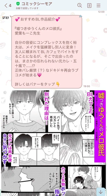 シーモアさんの公式LINEに嘘メロ広告来たんだけど、これみんなに?私だけ? 