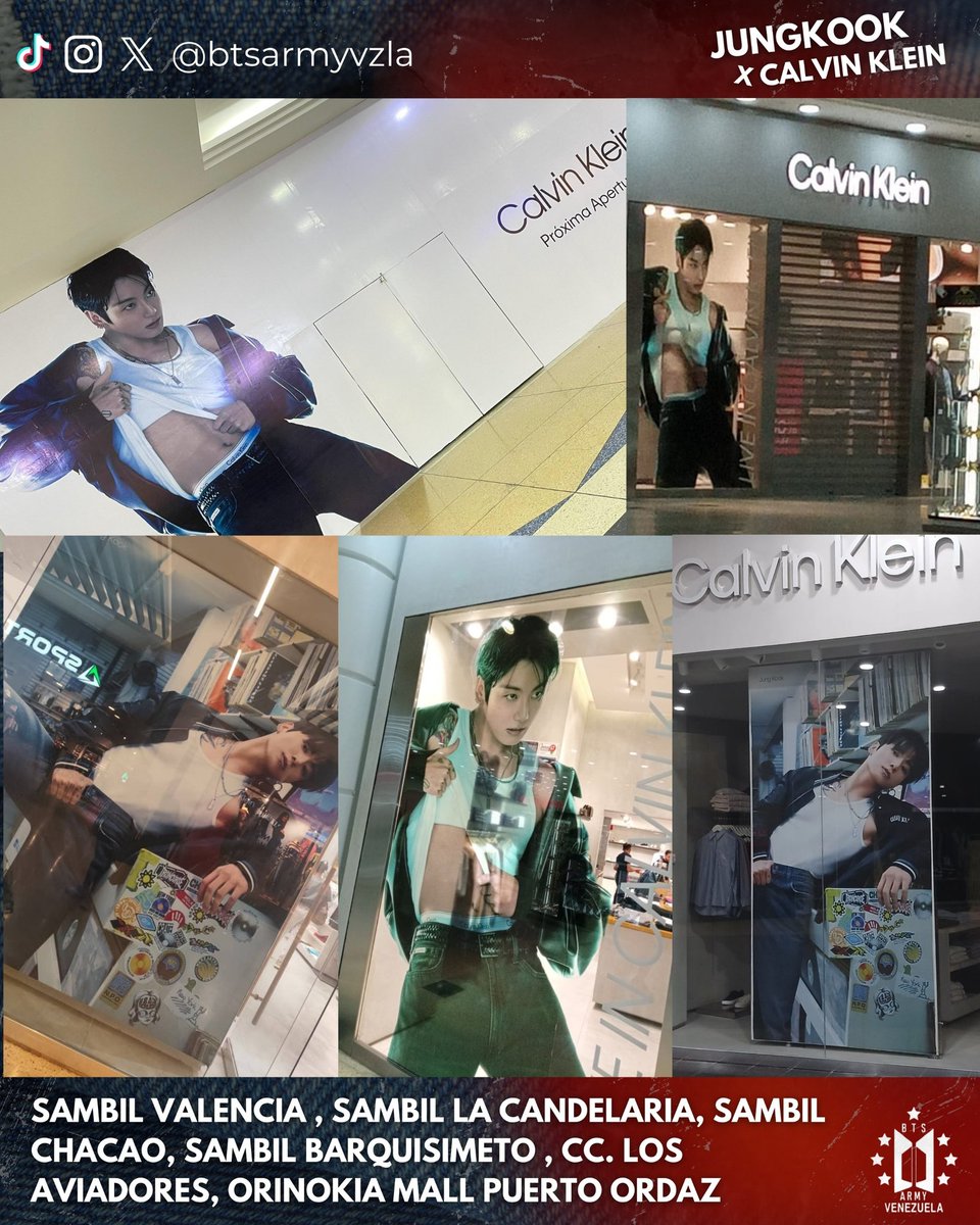 ¡Jungkook x Calvin Klein llegó a Venezuela! 🇻🇪 Encuéntralo en los Sambil y más. 🔥 #JKxCalvinKlein