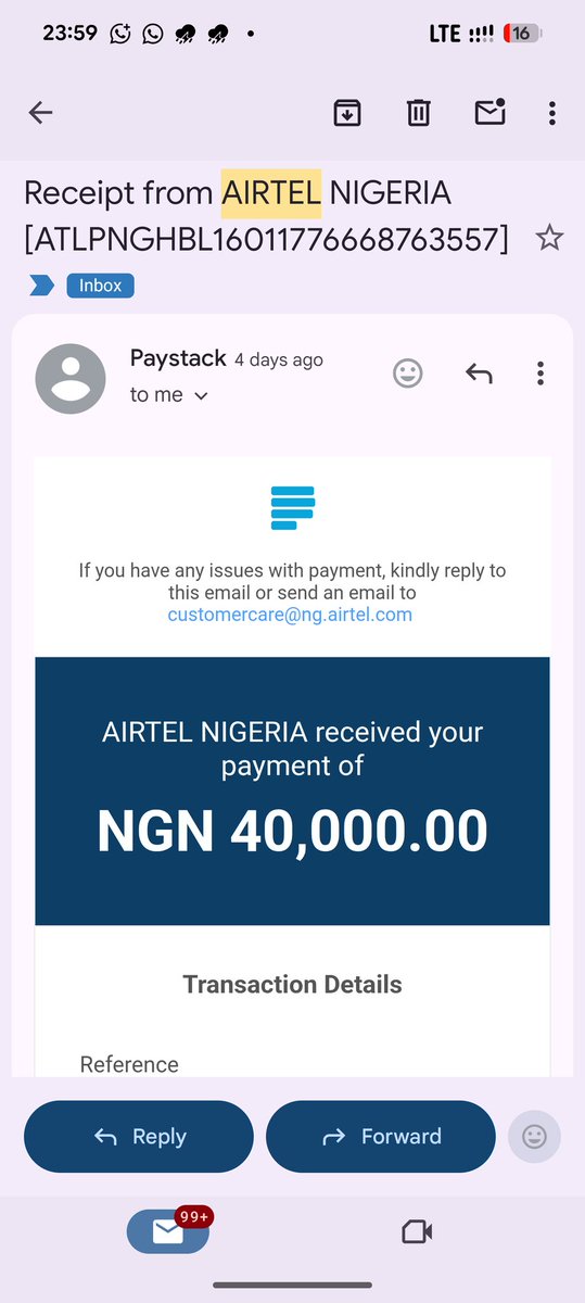 lanndanny's tweet photo. @AirtelNigeria when is anyone going to contact me or do I just pay and we both act like this is not binding ? https://t.co/M9TuFBwHRP