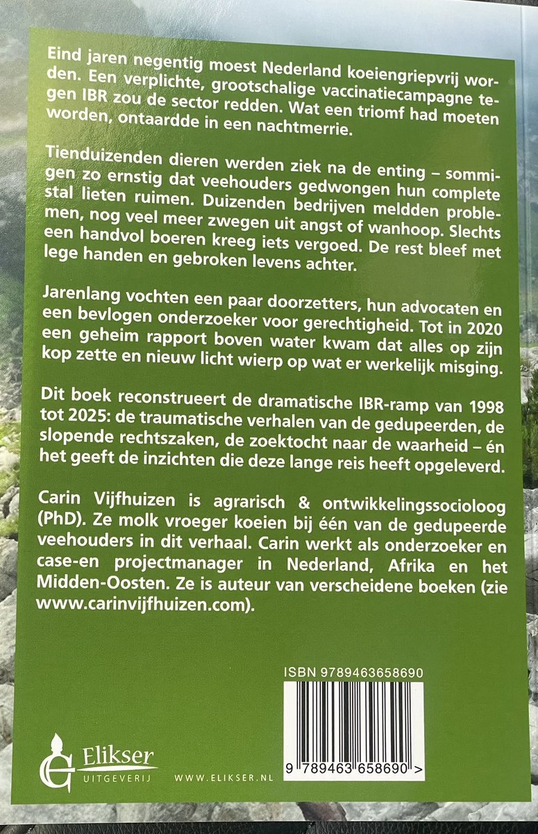 JanCeesVogelaar's tweet image. Vanmorgen bij advocatenkantoor Bout in Groningen geweest bij boekpresentatie Geen grip. Een boek over een ingrijpende trieste gebeurtenis in de melkveehouderij met een vervuild IBR vaccin. @Bayer heeft als vaccinproducent vanaf de zieke koeien in Nedeland altijd ontkent dat het