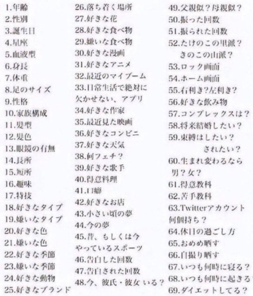 リプで数字出してくれたらやります
あ、65.66はなし
来る可能性ないかも