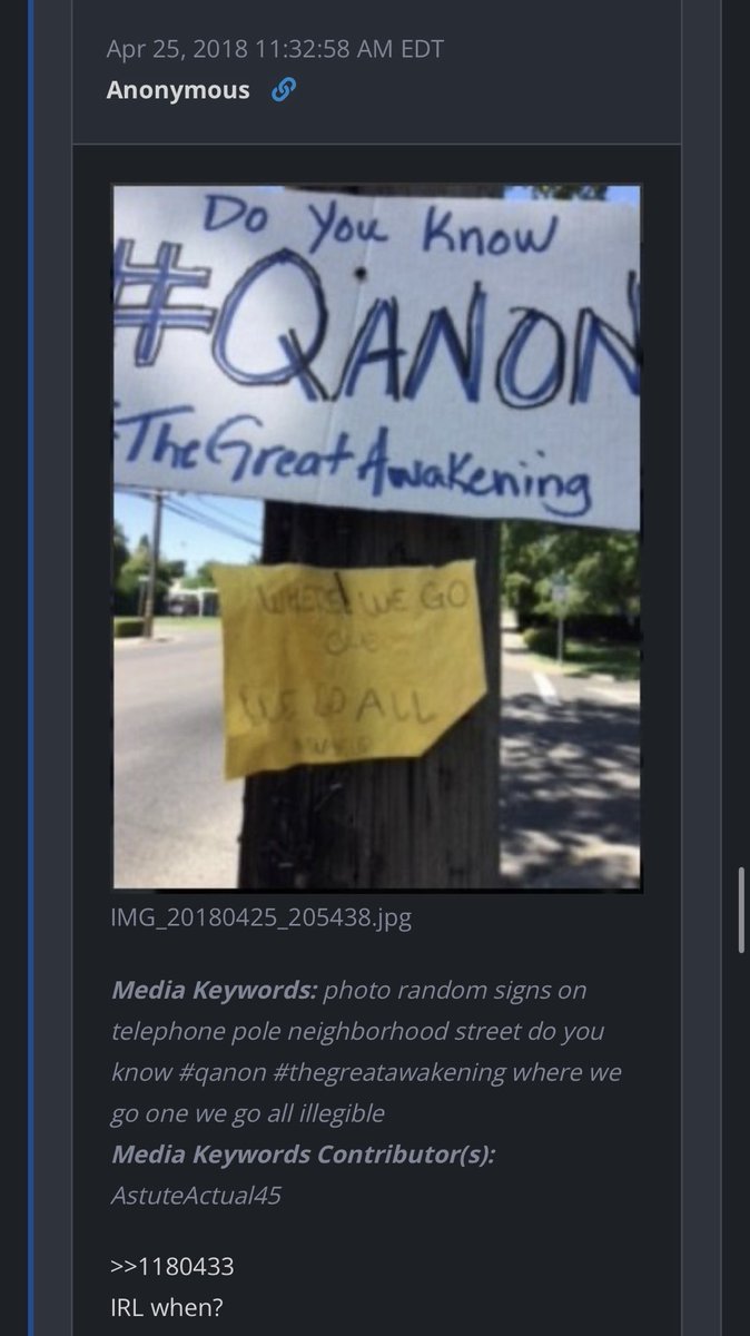 OgAn0n661's tweet image. Remember when Q used to show us pictures of and talk about #QAnon but then one day decided to make an excuse of why it was “bad”? 
Yeah me too.