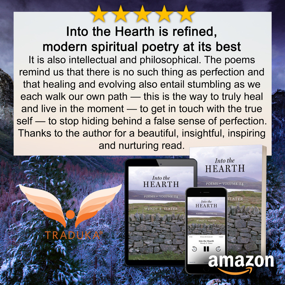 WendyESlater's tweet image. Poetry to bring balm to your #mindbodysoul.

Start your journey now.
Get Into the HEARTH here: books2read.com/IntotheHearth

#poetry 
#words #forgiveness #poet #grief
#writer #poems #bookreview
#poetrycommunity
#writingcommunity
#spiritualgrowth #mindfulness
#love #peace #poetrybooks
