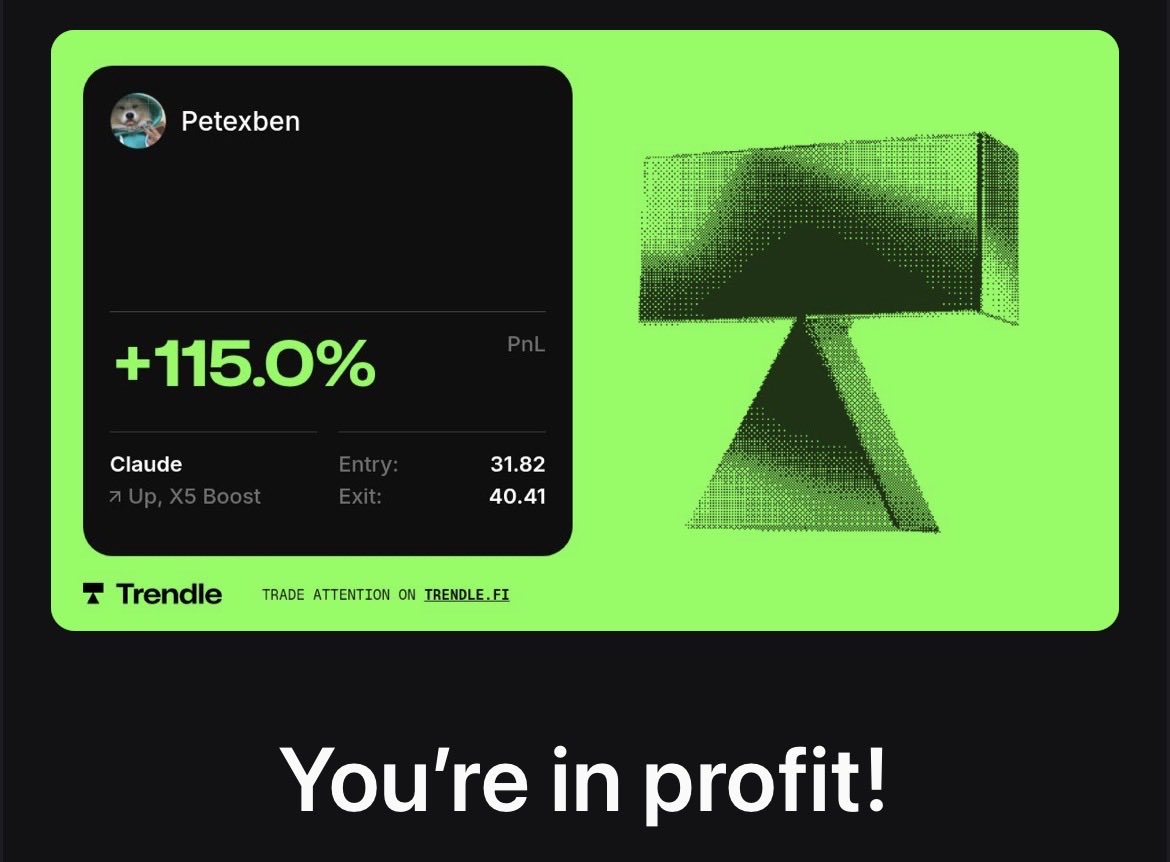 POyetoyan2928's tweet photo. Still watching? Youβre missing out.
Turn attention into profit β just hit +115% π
Low entry, up to 10x leverage.
Join me π
https://t.co/Yjcv68PanJ
#TrendleFi #Crypto #MakeMoneyOnline https://t.co/9uwW37eKO0