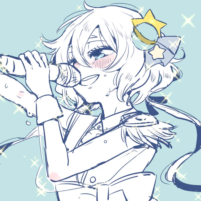 たまにはアイドルなずんこはん描く練習