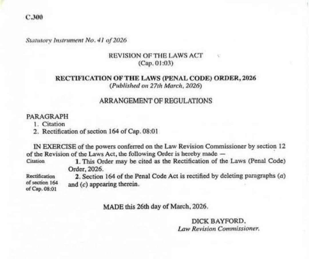 legabiboadvo's tweet image. Sec 164 (a) and (c) have long fuelled stigma, fear and discrimination against LGBTIQ+ people - even after being ruled unconstitutional.
Their deletion is a long-overdue step toward dignity, equality, and aligning our laws with human rights.

#LEGABIBO #humanrights #EqualityForAll