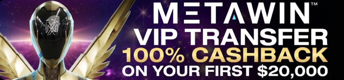 Looking for 5 new VIPs to join MetaWin and receive a HUGE 100% instant cashback offer.  Min deposit $20,000. 

Community: Tag a casino, repost &amp; share for the chance to win a share of $2,000. 

10 winners.🏅

VIPs -> Use the form to apply. 
forms.gle/Fgt4LTv4UK4LCL…