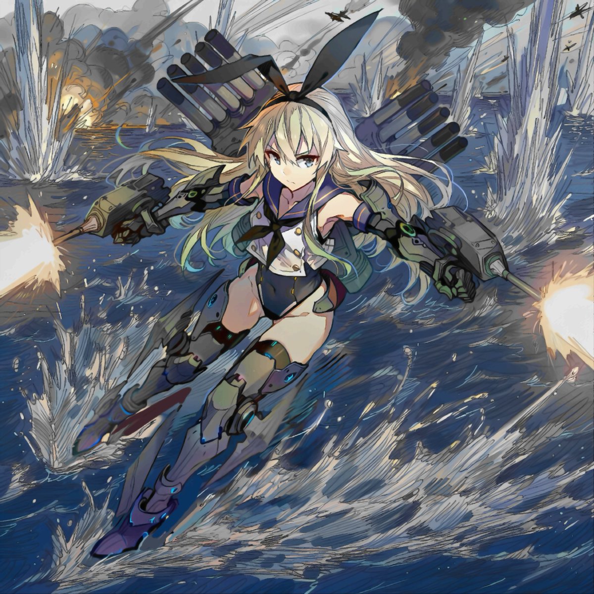 艦これ、島風（1946）
本土絶対防衛線海域にて