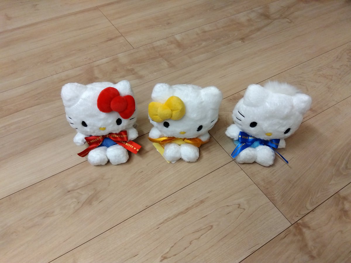 色々考え、#サンリオキャラクター大賞 ぬいぐるみを3体お迎えしました 