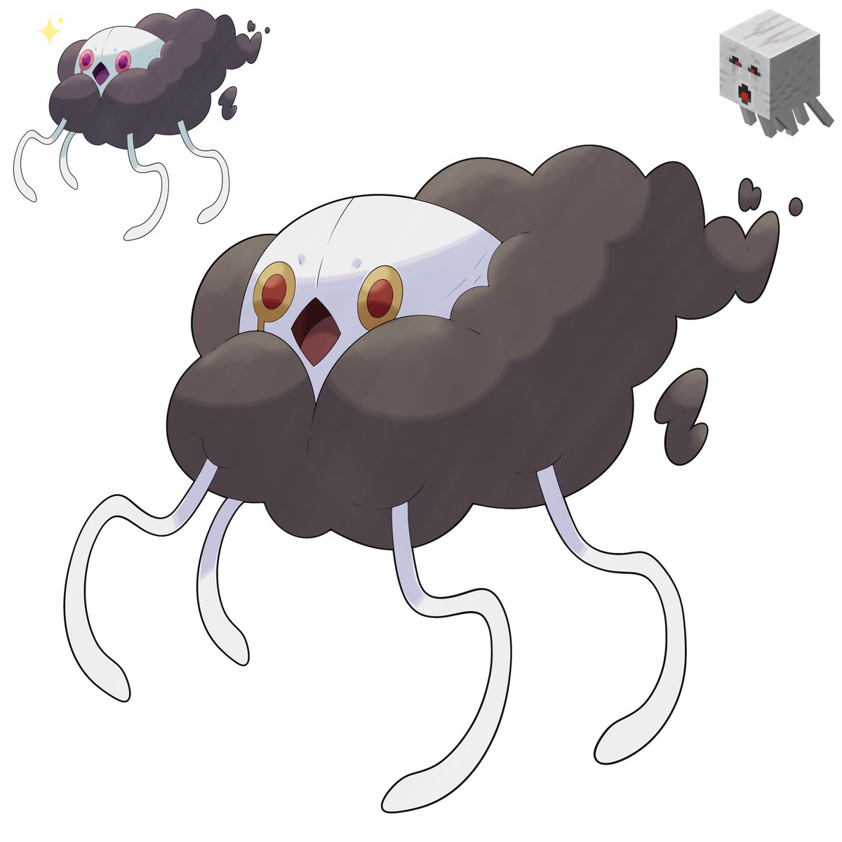 hrnc_wesley's tweet photo. In Minecraft, ghast transform into Pokémon
👻🔥
#fakemon #pokemon #minecraft #pokeart https://t.co/fFypa2ysSv
