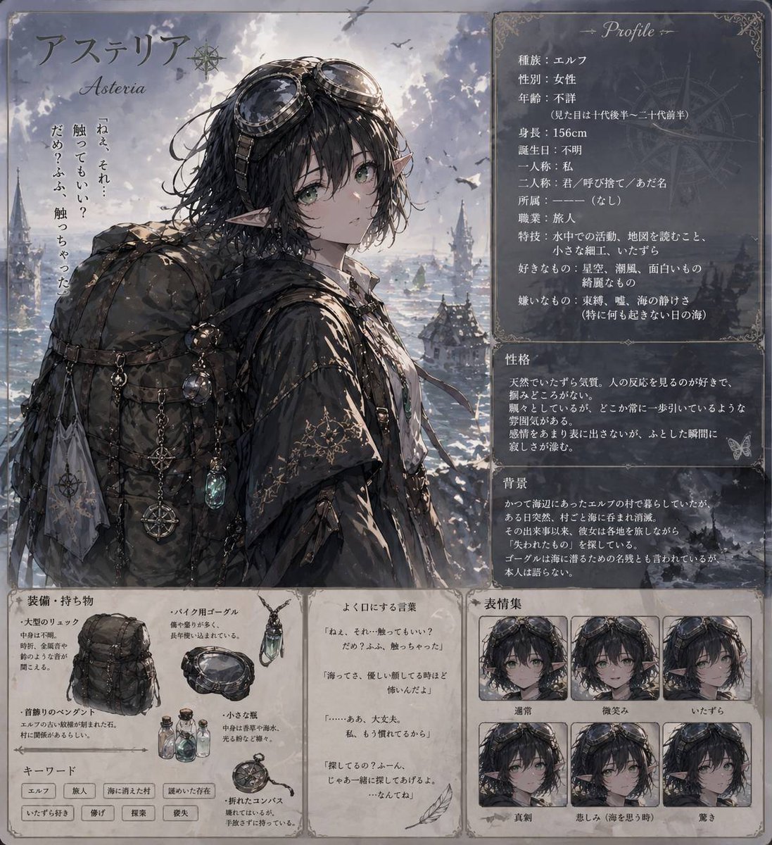 memory_unexist's tweet image. #ChatGPT

#オリキャラ　#プロフィール