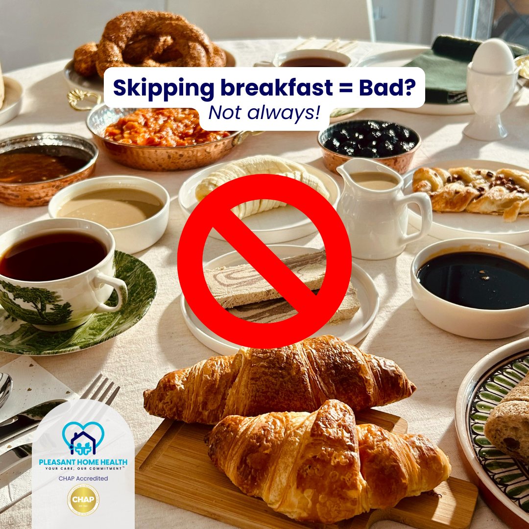 PleasantHH's tweet image. MYTH: Skipping breakfast harms your metabolism ❌
FACT: Intermittent fasting may work for some people ✅
Health is personal. Choose what fits your needs. 💚

#PleasantHomeHealth #IntermittentFasting #HealthFacts #MythBusting #HomeHealthcare