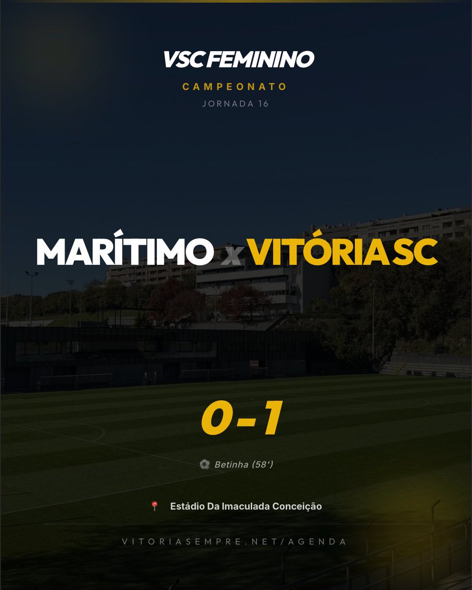 ⚽️ Vitória cumpre missão na Madeira com sucesso e fica a aguardar resultado do Rio Ave para abrir a poncha da manutenção.