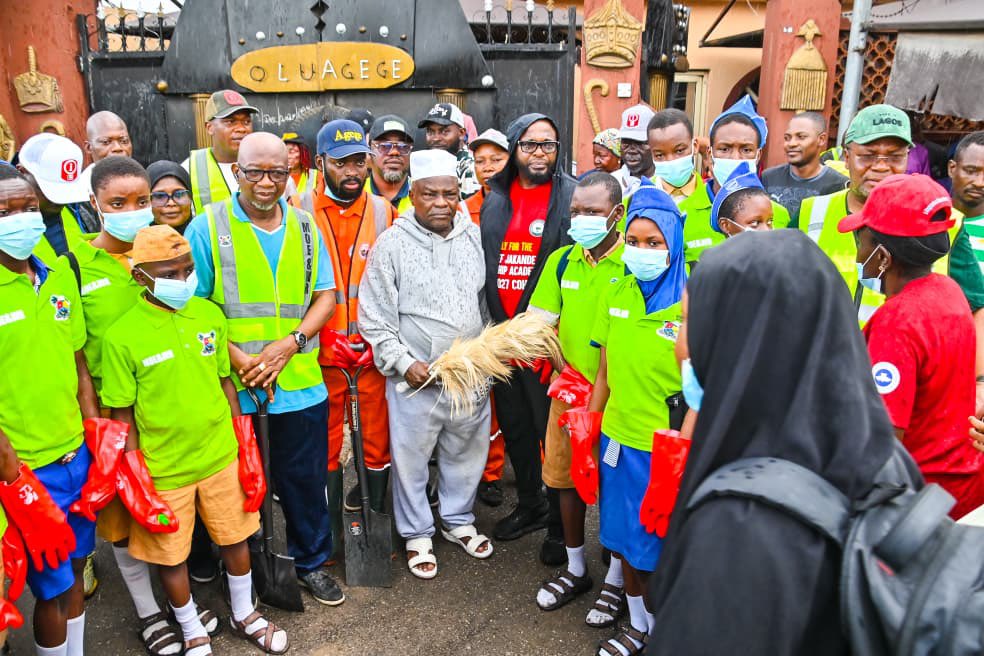 LagosHOS's tweet photo. Lagos Head of Service Monitors Environmental Sanitation Exercise in Agege.

Lagos State Head of Service, Mr. Bode Agoro, on Saturday, 25th April 2026, led a delegation to monitor the rebirth of the Monthly Environmental Sanitation Programme across Agege Local Government Area. https://t.co/mNUowfMcve