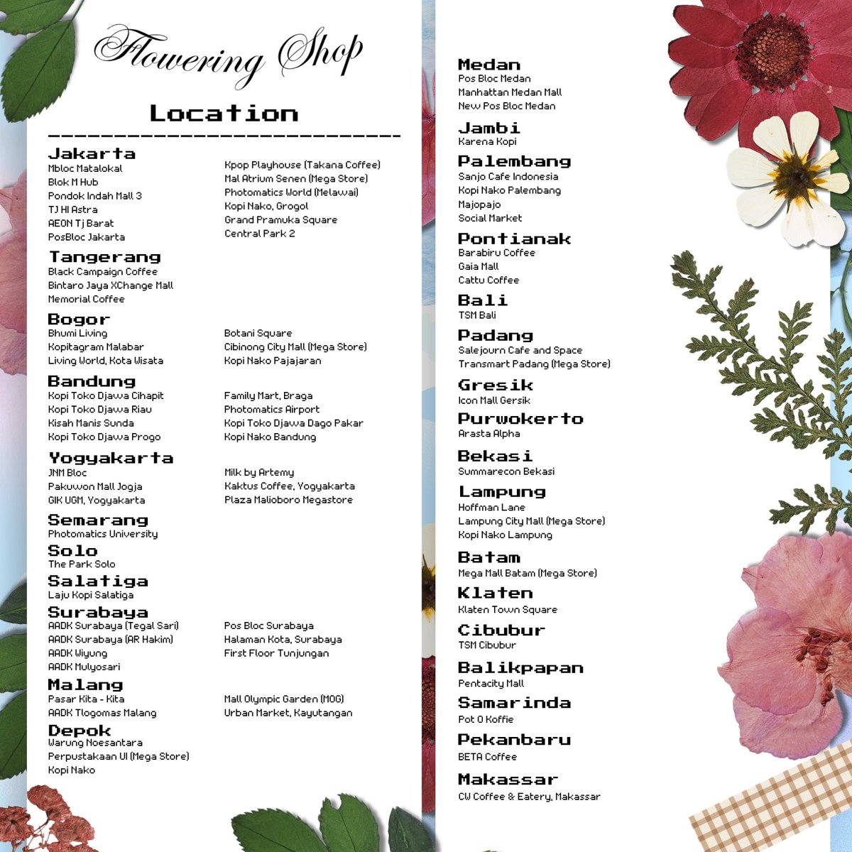 Like cherry blossom petals flutter—celebrate LUCY 6th anniversary with us⭑.ᐟ

Welcome to Flowering Shop: a photoframe event by <a href="/nyechans/">yaya🚂</a> x <a href="/yeopilon/">zia</a>˚˖𓍢ִ໋❀

📍<a href="/photomaticsid/">Si paling narsis</a>
 🗓8 - 14 May 2026
ᯓ details on poster

Share your moments when visiting  #FloweringShop &amp; tag us ♡