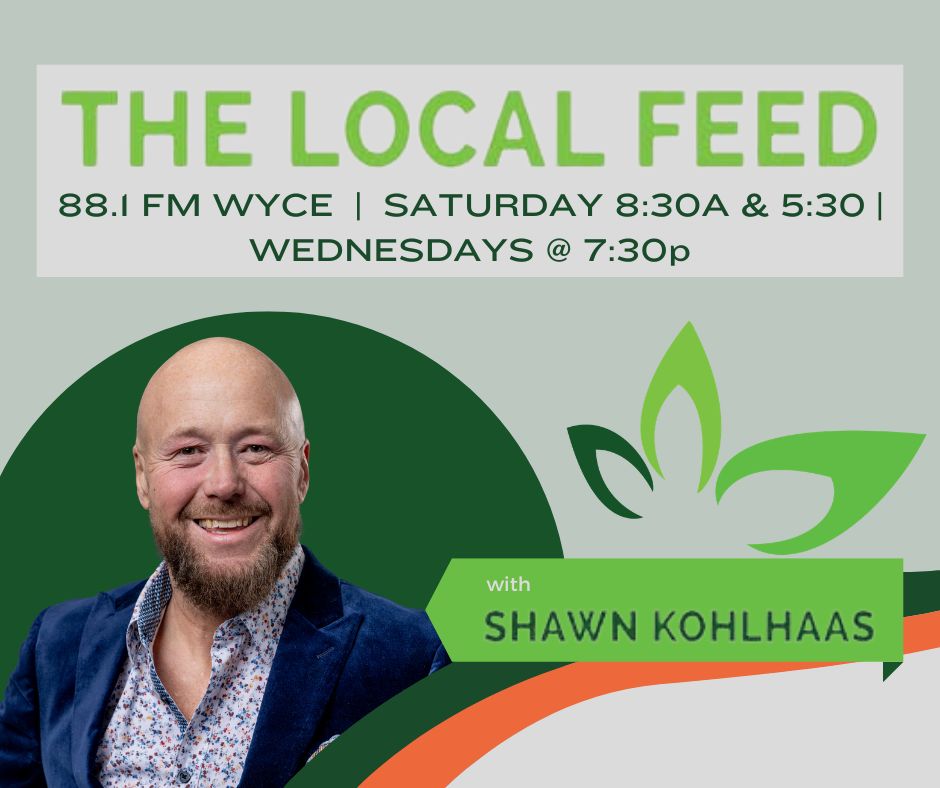 TODAY: Jacob Bonnema, the Owner of Big Bear Honey LLC, is our guest on The Local Feed! Tune in by following the link below! The show airs at 8:30am and 5:30pm! 🍯💛

grcmc.org/streamPlayer

#WYCE #TheLocalFeed #communityradio