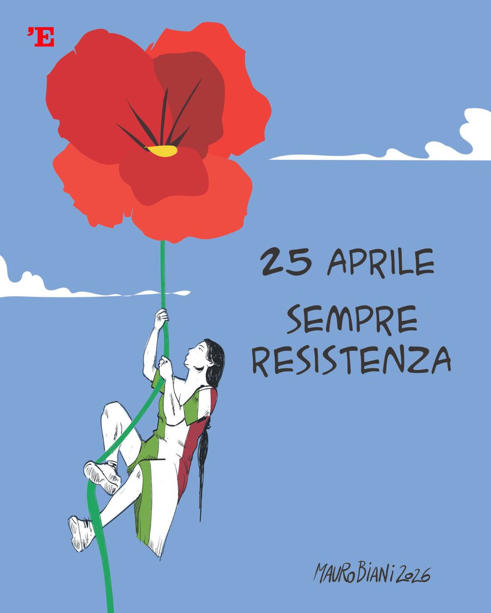 E questo è il fiore del partigiano
o bella ciao bella ciao bella ciao, ciao, ciao
e questo è il fiore del partigiano
morto per la libertà. ❤️🌺 #25aprile #antifascistasempre