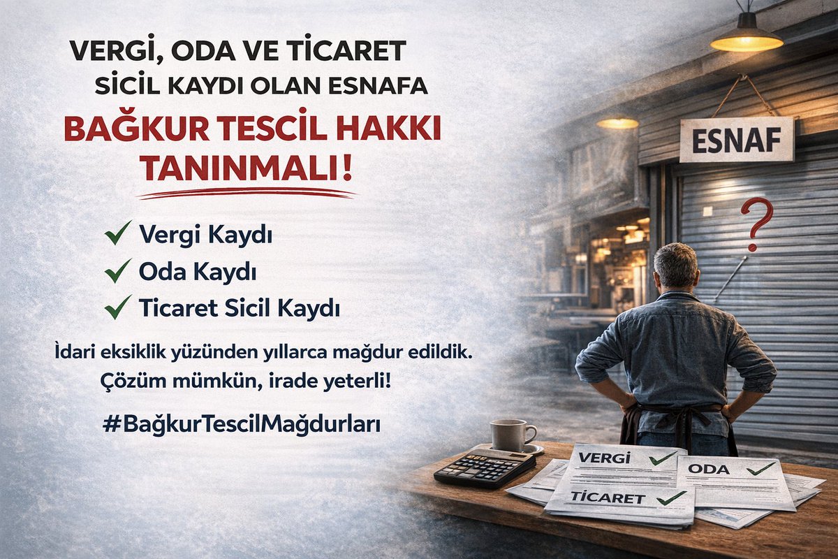 BaĞKuR TeSciL MaĞduRu tweet media