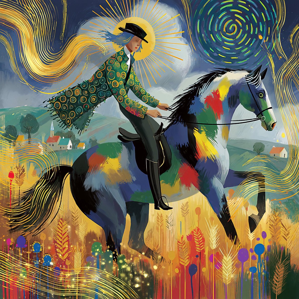 CharlotteAIArt's tweet image. Have a great day 🐎🎨☀️ #aiart