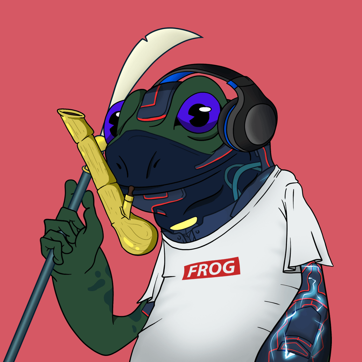 CF_UPDATE_BOT's tweet photo. Frog #8458 has evolved! @CyberFrogsNFT https://t.co/gA5zR4bml9