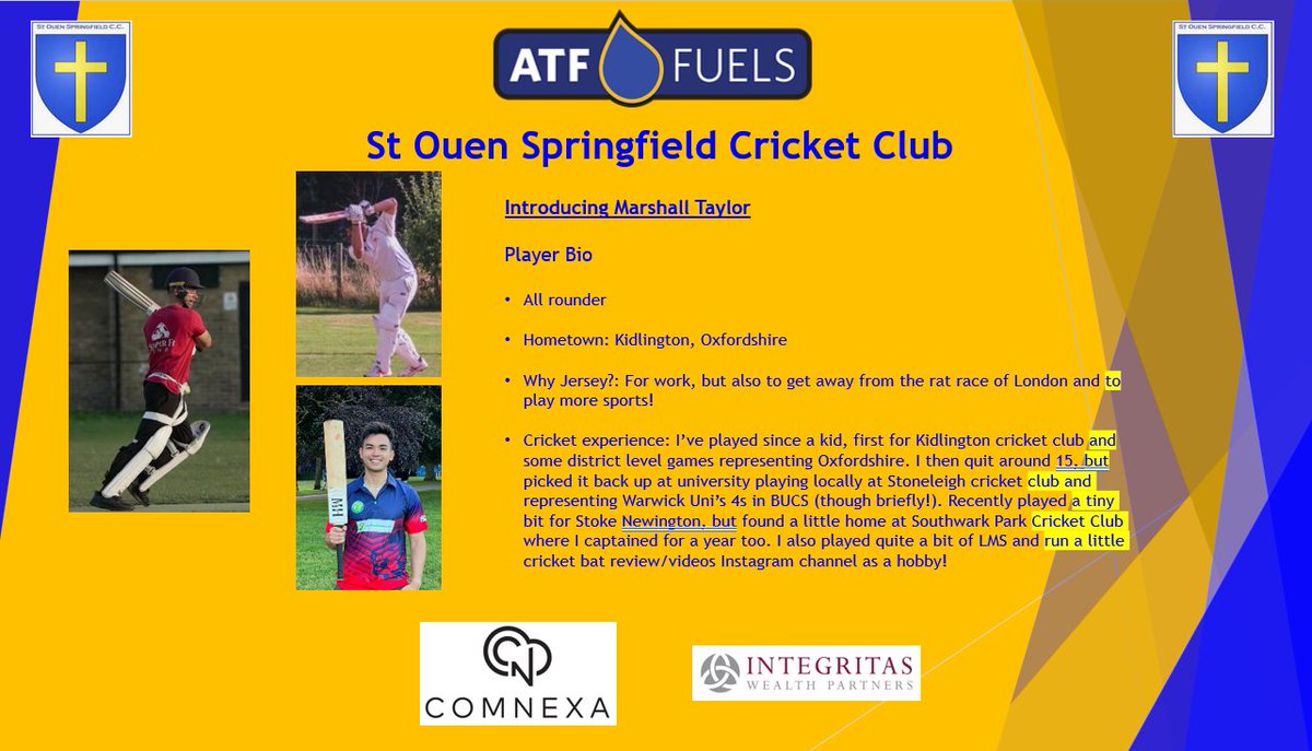 ATF St Ouen Springfield Cricket Club tweet media