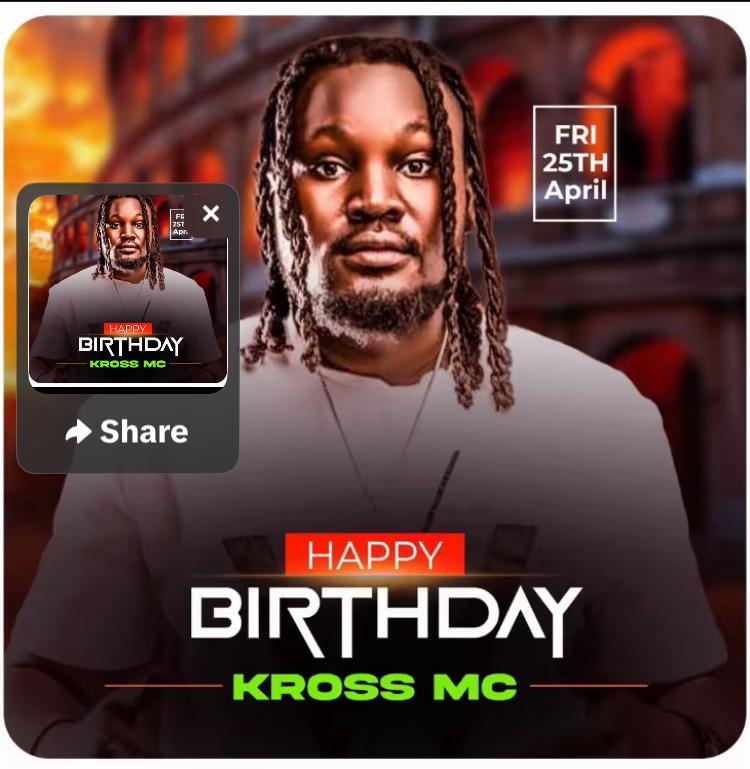 MbaleMagazine's tweet photo. Happy Birthday, Kross MC.
Wishing you continued success, excellent health, and abundant blessings on your special day. May the year ahead be filled with growth, prosperity, and outstanding achievements. https://t.co/OgxXS1tijB
