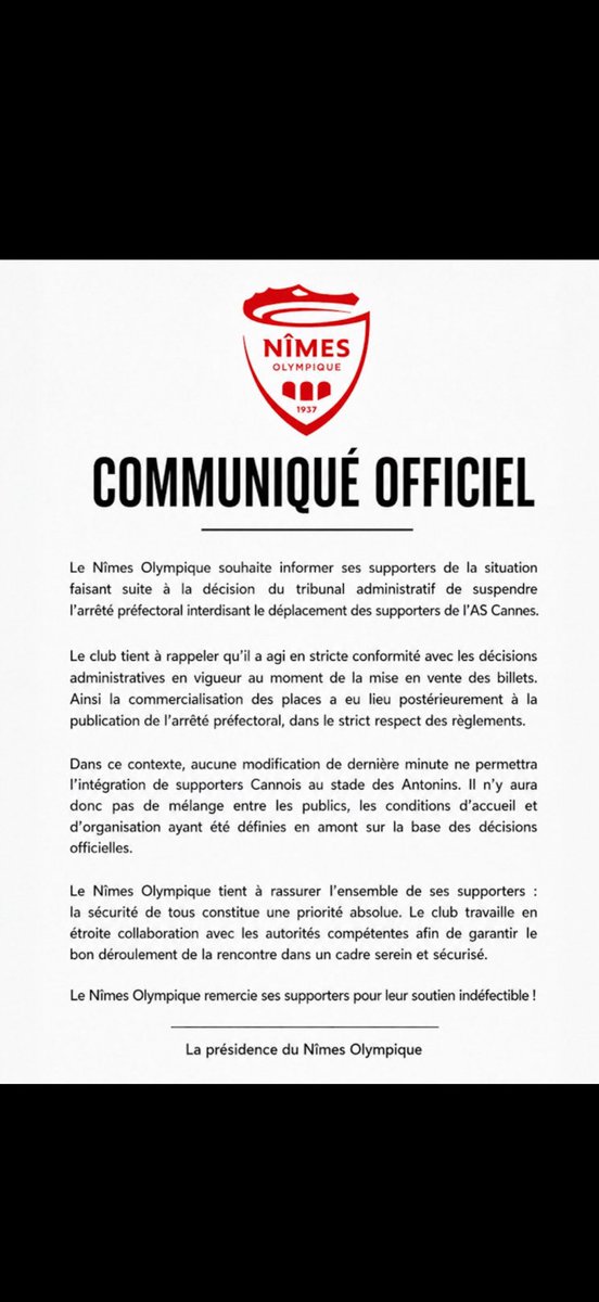 Partisan Nîmois 🐊🟥⬜️ tweet media