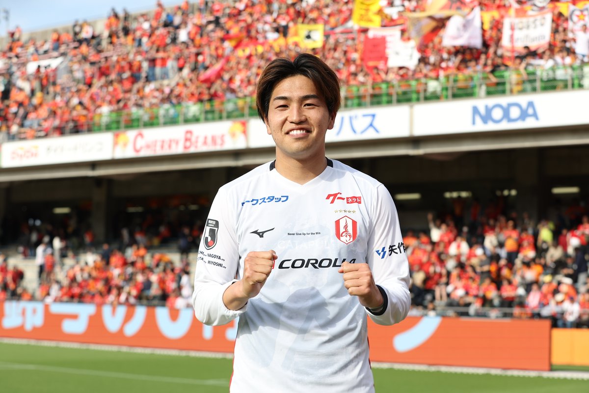 3試合連続得点⚽️
絶好調のユウダイ❗️

＃木村勇大　<a href="/yudai022898/">木村勇大</a> 
#グランパス #grampus