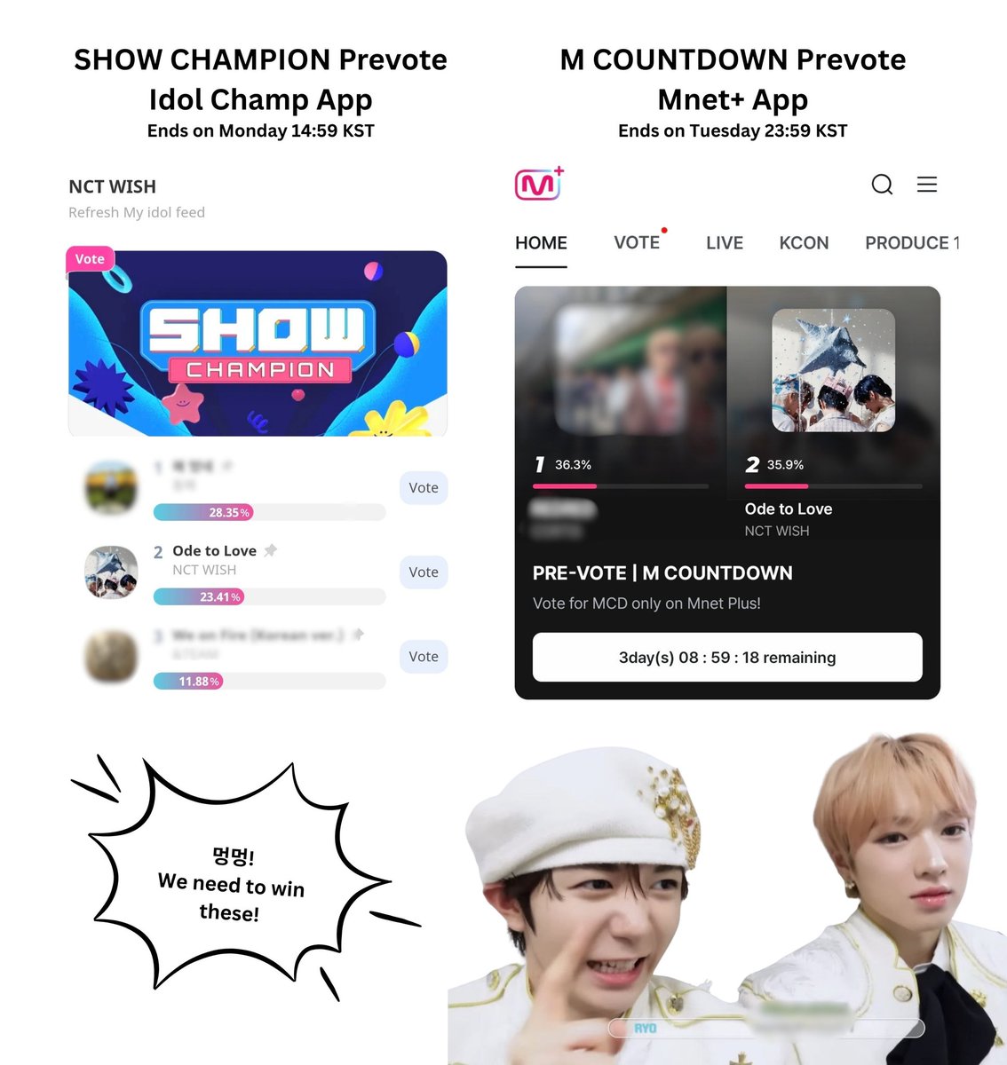 NCT WISH VOTING tweet media